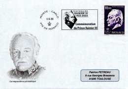 MONACO 2023 - Flamme Centenaire Rainier III (1) - Postmarks