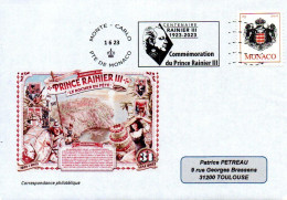 MONACO 2023 - Flamme Centenaire Rainier III (2) - Postmarks