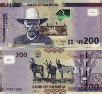 NAMIBIA       200 Dollars       P-15[d]       2022        UNC - Namibie