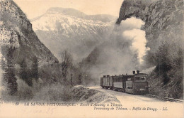 FRANCE - 74 - Route D'Annecy à Thônes - Tramway De Thônes - Défilé De Dingy - LL - Carte Postale Ancienne - Annecy