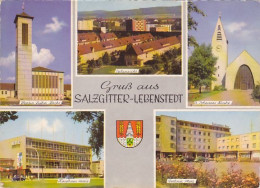 SALZGITTER CHURCH, PANORAMA, DEPARTMENT STORE, SQUARE, CAR, PEOPLE, DIFFERENT VIEWS - Salzgitter