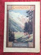 Rare-1920-Guide De Chamonix- Mont Blanc édité Syndicat Initiative-Hotels Photos-Pubs Vintage Dépliant Touristique-44 Pag - Tourism Brochures