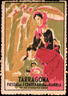 Tarragona - Viñetas - S/Cat * - 1954 - "Tarragona - Fiestas I Centenario De La Rambla" - Vignettes De Fantaisie