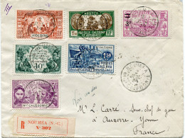 NOUVELLE-CALEDONIE LETTRE RECOMMANDEE DEPART NOUMEA 2 JUIN 34 Nelle-CALEDONIE POUR LA FRANCE - Storia Postale