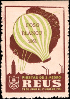 Tarragona - Viñetas - Reus - S/Cat ** 1961 "Coso Blanco - Fiestas De San Pedro" - Vignettes De Fantaisie