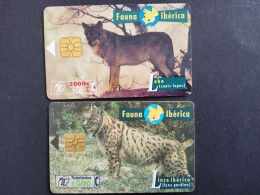 Espana Espagne Fauna Iberia Lobo Loup / Lince Lynx - Other & Unclassified