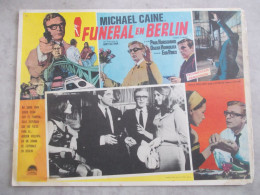 MES FUNERAILLES A BERLIN  CAINE  AFFICHETTE CINEMA MEXICAINE - Cinema Advertisement