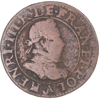 Monnaie, France, Henri III, Double Tournois, N.d. (1574-1589), Paris, TB+ - 1574-1589 Heinrich III.