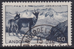Andorra French 1950 Sc C1 Andorre PA1 Air Post Used - Correo Aéreo