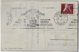 Hungary 1948 Postcard Sent Máriagyűd Siklós To Pécs Stamp Lajos Kossuth 40 Fillér Cancel jubilee Shrine Of St. Mary's - Briefe U. Dokumente