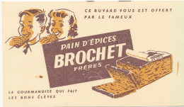 BU 2668 /   BUVARD   PAIN D'EPICES BROCHET FRERES     ( 21,00 Cm X 12,00 Cm) - Pan De Especias