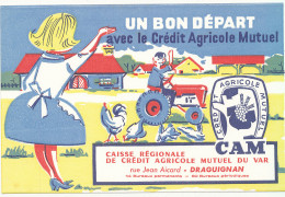 BU 2671 /   BUVARD    CREDIT AGRICOLE MUTUEL  DU VAR   ( 21,00 Cm X 13,50 Cm) - Bank & Insurance