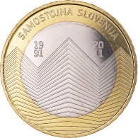 Slovénie, 3 Euro, 2011, Samostonjna Slovenia, SUP+, Bimétallique - Eslovenia