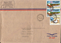 NOUVELLE CALEDONIE AFFRANCHISSEMENT COMPOSE SUR LETTRE POUR LA FRANCE 1978 - Storia Postale