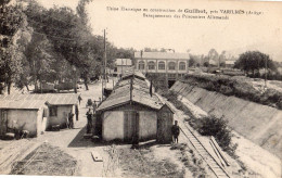 USINE ELECTRIQUE EN CONSTRUCTION DE GUILHOT PRES VARILHES BARAQUEMENTS DES PRISONNIERS ALLEMANDS - Varilhes