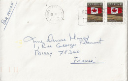 Lettre Du 21/11/1994 Avec Deux Timbres Drapeau 43cts - Lettres & Documents