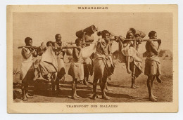 Madagascar.Colonie Française.Ethnique.Transport Des Malades.Thème " Santé ". - Afrika