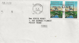 Lettre Du 07/07/1993 Avec Deux Timbres Toronto - Covers & Documents