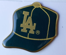 YY236 Pin's Baseball Base Ball Casquette LA Los Angeles USA Achat Immédiat - Béisbol