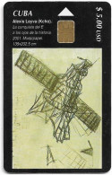 Cuba - Etecsa (Chip) - Paintings - Alexis Lyva's ''The Conquest Of Space'', 03.2002, 5$, 30.000ex, Used - Cuba