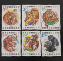 SL) 1992 BULGARIA WILDLIFE ANIMALS LION TIGER FELINES MNH - Other & Unclassified