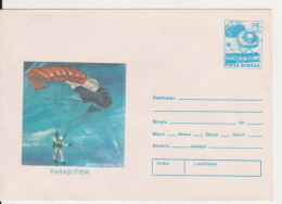 PARACHUTTING ROMANIA POSTAL STATIONERY - Paracaidismo