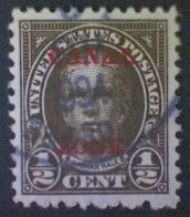 United States (Canal Zone), Scott #70, Used(o), 1925, Nathan Hale, ½¢, Olive Brown - Kanaalzone