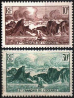 Etablissement Français De L'OCEANIE Poste 182 183 ** MNH  Paysage Pirogue à Balancier - Neufs