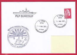 5627 Marine, FLF Surcouf, Mission Jeanne D’arc 2021, Escale à Sasebo, Japon, Oblit. Manuelle SPID V 10846 4 étoiles  14 - Poste Navale