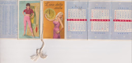 CALENDARIETTO DA BARBIERE L'ORA DELLE STELLE  ATTRICI ACTRESS CINEMA - Grossformat : 1941-60