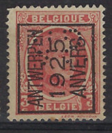 PERFIN / PERFO " V.P. " HOUYOUX Nr. 192 TYPO Voorafgestempeld Nr. 115A  ANTWERPEN 1925 ANVERS Geperforeerd ! LOT 206 - Typos 1922-31 (Houyoux)