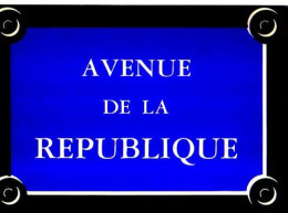 75 PARIS Carte Postale Plaque De Rue Avenue De La Republique 11°arr - Andere & Zonder Classificatie