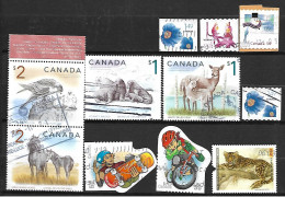 E148  Canada Petit Lot De 11 Timbres Et De 2005 Oblitéré - Oblitérés