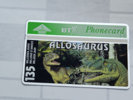 United Kingdom-(BTO-040)-Dinosaur Series-1Allosaurus-(68)(5units)(306C83558)price Cataloge MINT-1.00£+1card Prepiad Free - BT Emissions Etrangères