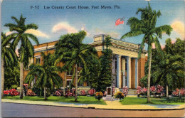 Florida Fort Myers Lee County Court House Curteich - Fort Myers