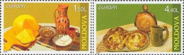 Moldova Moldavia 2005 Europa Gastronomy Set Of 2 Stamps Mint - Alimentation