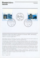 Europa CEPT 2009 Italie - Italy - Italien Y&T N°DP3055 à 3056  - Michel N°PD3294 à 3295 (o) - Format 170*245 - 2009