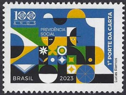 BRAZIL #01/2023 - Centenary Of Social Security - MINT - Unused Stamps