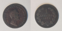 Baden 1 Kreuzer 1839 Leopold Grosherzog Von Baden Deutschland Altdeutschland  Germany Old Coin Oude Munt - Andere & Zonder Classificatie