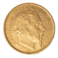 Monaco-100 Francs Or Charles III 1886 - Charles III.