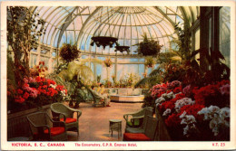 Canada Victoria CPR Empress Hotel The Conservatory 1956 - Victoria