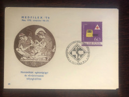 HUNGARY SPECIAL COVER 1979 YEAR  RED CROSS HISTORY OF MEDICINE - Brieven En Documenten