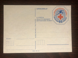 HUNGARY OFFICIAL CARD 1966 YEAR RED CROSS  HEALTH MEDICINE - Storia Postale