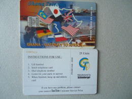 GHANA  USED PHONECARDS  ANNIVERSARIES   FLAG - Ghana