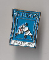 PIN'S    THEME   SPORT  JUDO   PEAUGRES  CLUB  D'ARDECHE - Judo