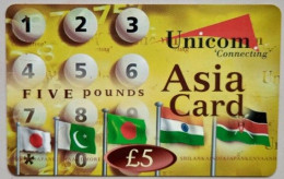 UK £5  Asia Card Yellow - Altri & Non Classificati
