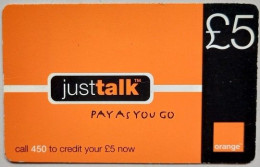 UK £5  " Just Talk - Pay As You Go " - Altri & Non Classificati