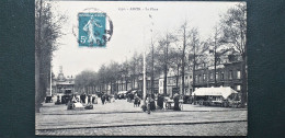 59 , Anzin , Le Marché Sur La Place En 1911 - Anzin