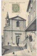 D 13. MALLEMORT. EGLISE ET HOTEL DE VILLE. CARTE ECRITE - Mallemort