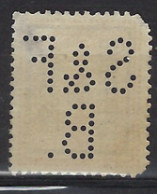 Perfin / Perfo S & F B Op PELLENS Nr. 108 TYPO Voorafgestempeld Nr. 37B BRUSSEL 13 BRUXELLES ! LOT 206 - Typografisch 1912-14 (Cijfer-leeuw)